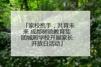 家校携手，共育未来 成都树德教育集团城厢学校开展家长开放日活动