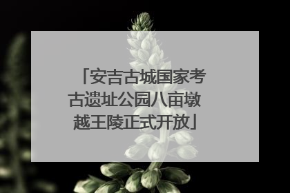 安吉古城国家考古遗址公园八亩墩越王陵正式开放