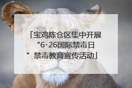 宝鸡陈仓区集中开展“6･26国际禁毒日”禁毒教育宣传活动
