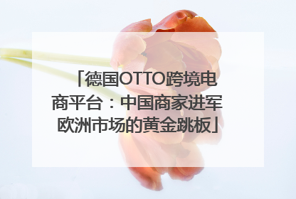 德国OTTO跨境电商平台：中国商家进军欧洲市场的黄金跳板