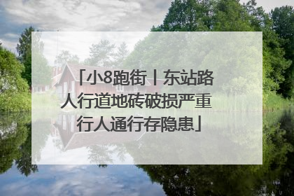小8跑街丨东站路人行道地砖破损严重 行人通行存隐患
