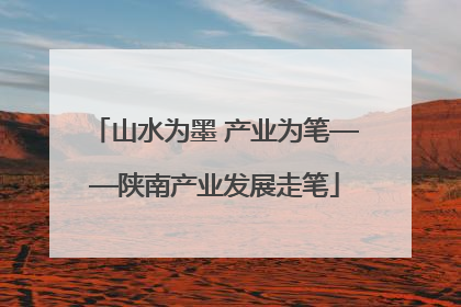 山水为墨 产业为笔——陕南产业发展走笔