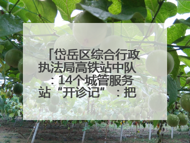 岱岳区综合行政执法局高铁站中队：14个城管服务站“开诊记”：把脉社区疑难杂症开出治理良方