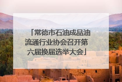 常德市石油成品油流通行业协会召开第六届换届选举大会