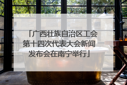 广西壮族自治区工会第十四次代表大会新闻发布会在南宁举行