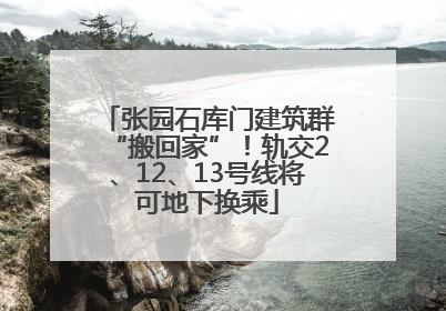 张园石库门建筑群“搬回家”！轨交2、12、13号线将可地下换乘