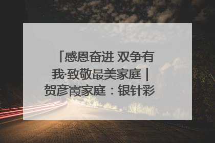 感恩奋进 双争有我·致敬最美家庭｜贺彦霞家庭：银针彩线绣出好日子