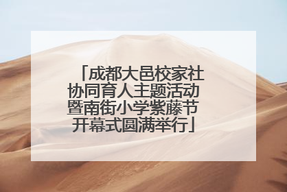 成都大邑校家社协同育人主题活动暨南街小学紫藤节开幕式圆满举行
