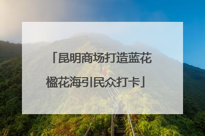 昆明商场打造蓝花楹花海引民众打卡