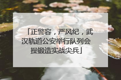 正警容，严风纪，武汉轨道公安举行队列会操锻造实战尖兵