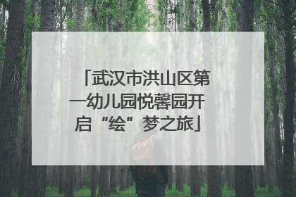 武汉市洪山区第一幼儿园悦馨园开启“绘”梦之旅