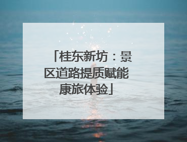 桂东新坊：景区道路提质赋能康旅体验