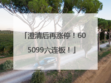 澄清后再涨停！605099六连板！