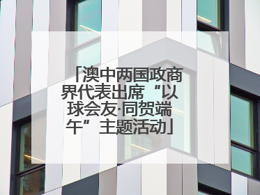 澳中两国政商界代表出席“以球会友·同贺端午”主题活动