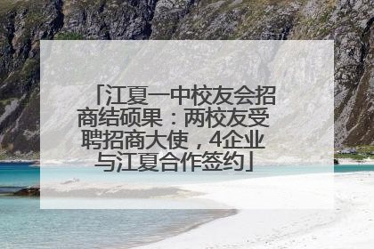 江夏一中校友会招商结硕果：两校友受聘招商大使，4企业与江夏合作签约