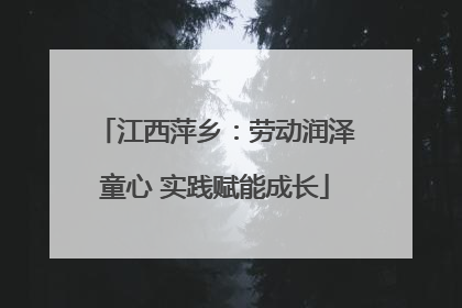 江西萍乡：劳动润泽童心 实践赋能成长