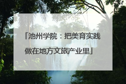 池州学院：把美育实践做在地方文旅产业里