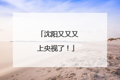 沈阳又又又上央视了！