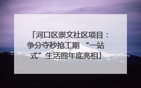 河口区崇文社区项目：争分夺秒抢工期 “一站式”生活圈年底亮相