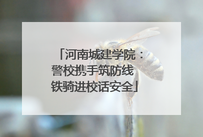 河南城建学院：警校携手筑防线 铁骑进校话安全