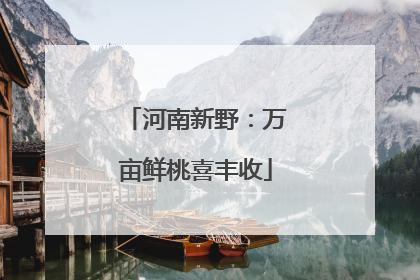 河南新野：万亩鲜桃喜丰收