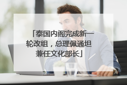 泰国内阁完成新一轮改组，总理佩通坦兼任文化部长