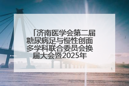 济南医学会第二届糖尿病足与慢性创面多学科联合委员会换届大会暨2025年学术年会成功举行