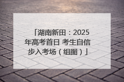 湖南新田：2025年高考首日 考生自信步入考场（组图）