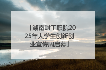 湖南财工职院2025年大学生创新创业宣传周启幕