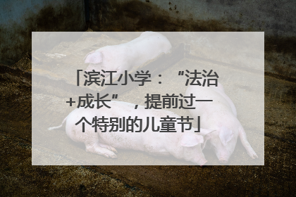 滨江小学：“法治+成长”，提前过一个特别的儿童节