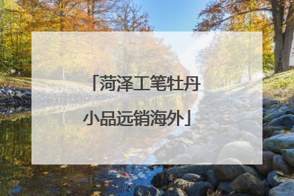 菏泽工笔牡丹小品远销海外
