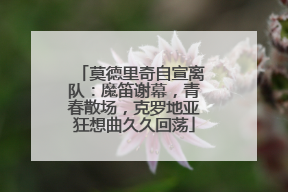 莫德里奇自宣离队：魔笛谢幕，青春散场，克罗地亚狂想曲久久回荡