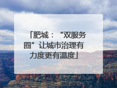 肥城：“双服务圈”让城市治理有力度更有温度