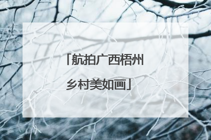 航拍广西梧州乡村美如画