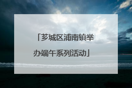 芗城区浦南镇举办端午系列活动