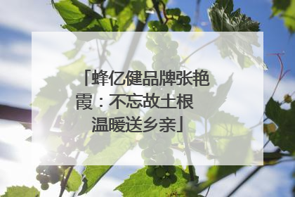 蜂亿健品牌张艳霞：不忘故土根 温暖送乡亲