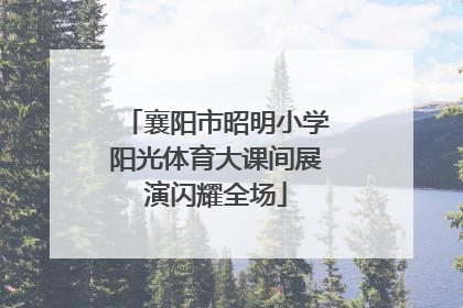 襄阳市昭明小学阳光体育大课间展演闪耀全场