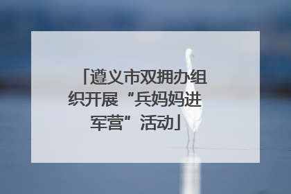 遵义市双拥办组织开展“兵妈妈进军营”活动