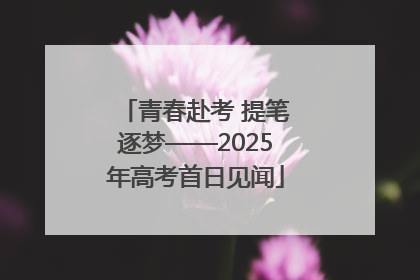 青春赴考 提笔逐梦——2025年高考首日见闻