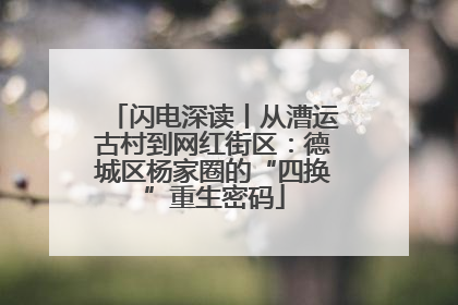 闪电深读丨从漕运古村到网红街区：德城区杨家圈的“四换”重生密码
