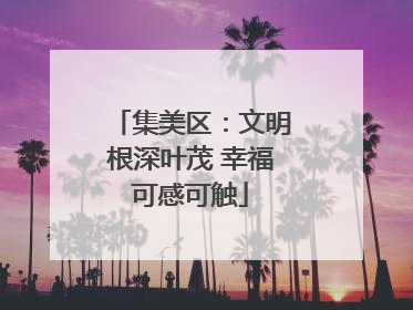集美区：文明根深叶茂 幸福可感可触