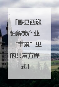 黟县西递镇解锁产业“丰景”里的共富方程式