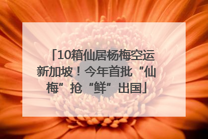 10箱仙居杨梅空运新加坡！今年首批“仙梅”抢“鲜”出国