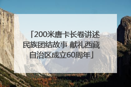 200米唐卡长卷讲述民族团结故事 献礼西藏自治区成立60周年