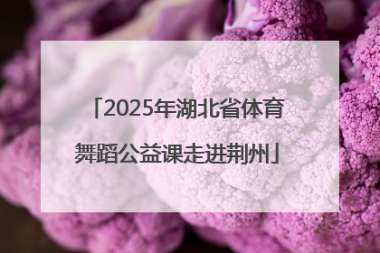 2025年湖北省体育舞蹈公益课走进荆州