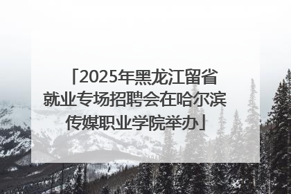 2025年黑龙江留省就业专场招聘会在哈尔滨传媒职业学院举办