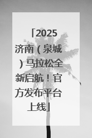 2025济南（泉城）马拉松全新启航！官方发布平台上线