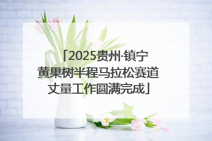 2025贵州·镇宁黄果树半程马拉松赛道丈量工作圆满完成