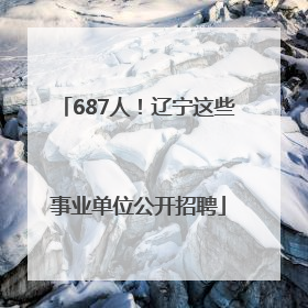 687人！辽宁这些事业单位公开招聘