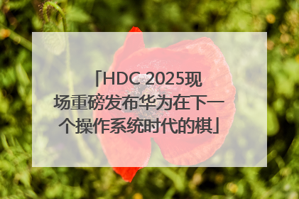 HDC 2025现场重磅发布华为在下一个操作系统时代的棋